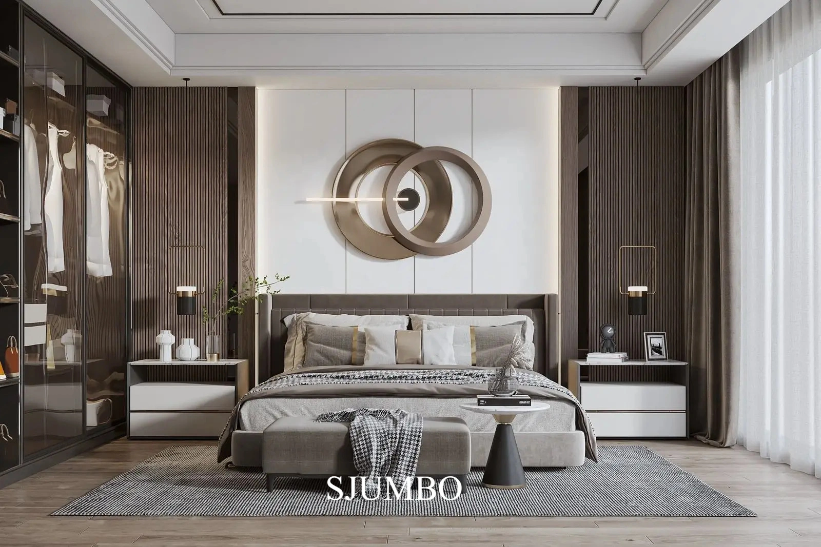 Contemporary Reclining Bedroom Furniture Set