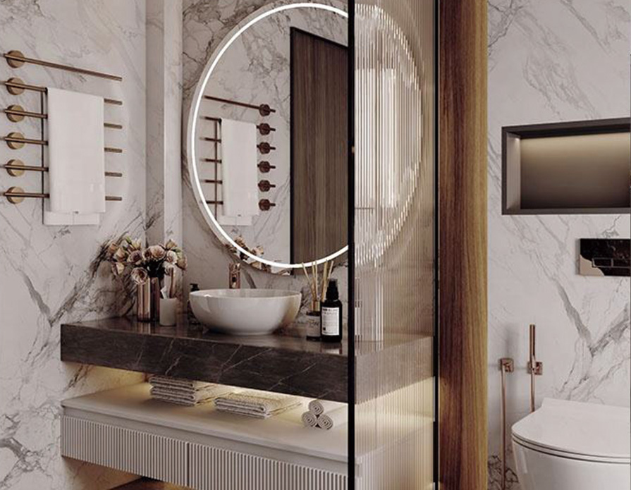 Modern Particle Board Modern Luxury Free Standing Storage Aluminum Bathroom Cabinet Wash Basin Ceramic Sink