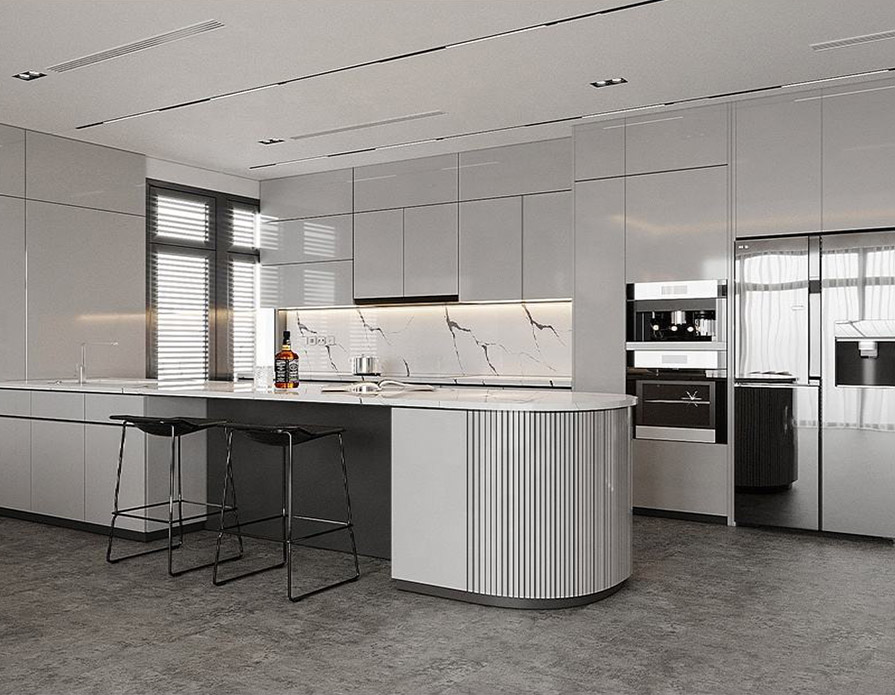 Modern Australian Style Custom Kitchen Cabinet