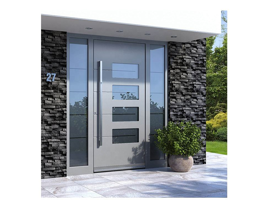 Modern Design Residential Metal Stainless Steel Exterior Security Door