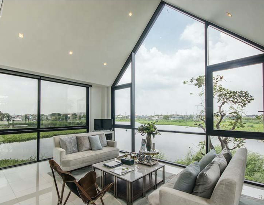 Coastal Hurricane-Resistant Aluminum Window with Impact Double Glazing