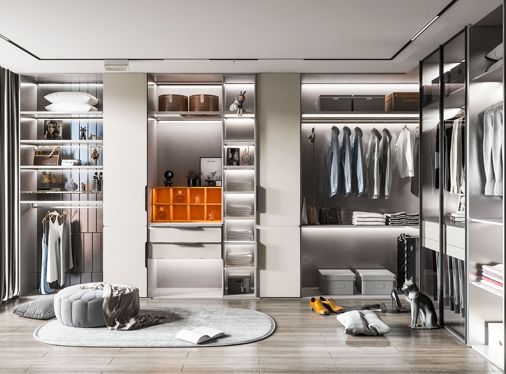 Walk-in Closets LED Lighting Integration Full Guide: Hardwired vs. Low-Voltage Track Systems