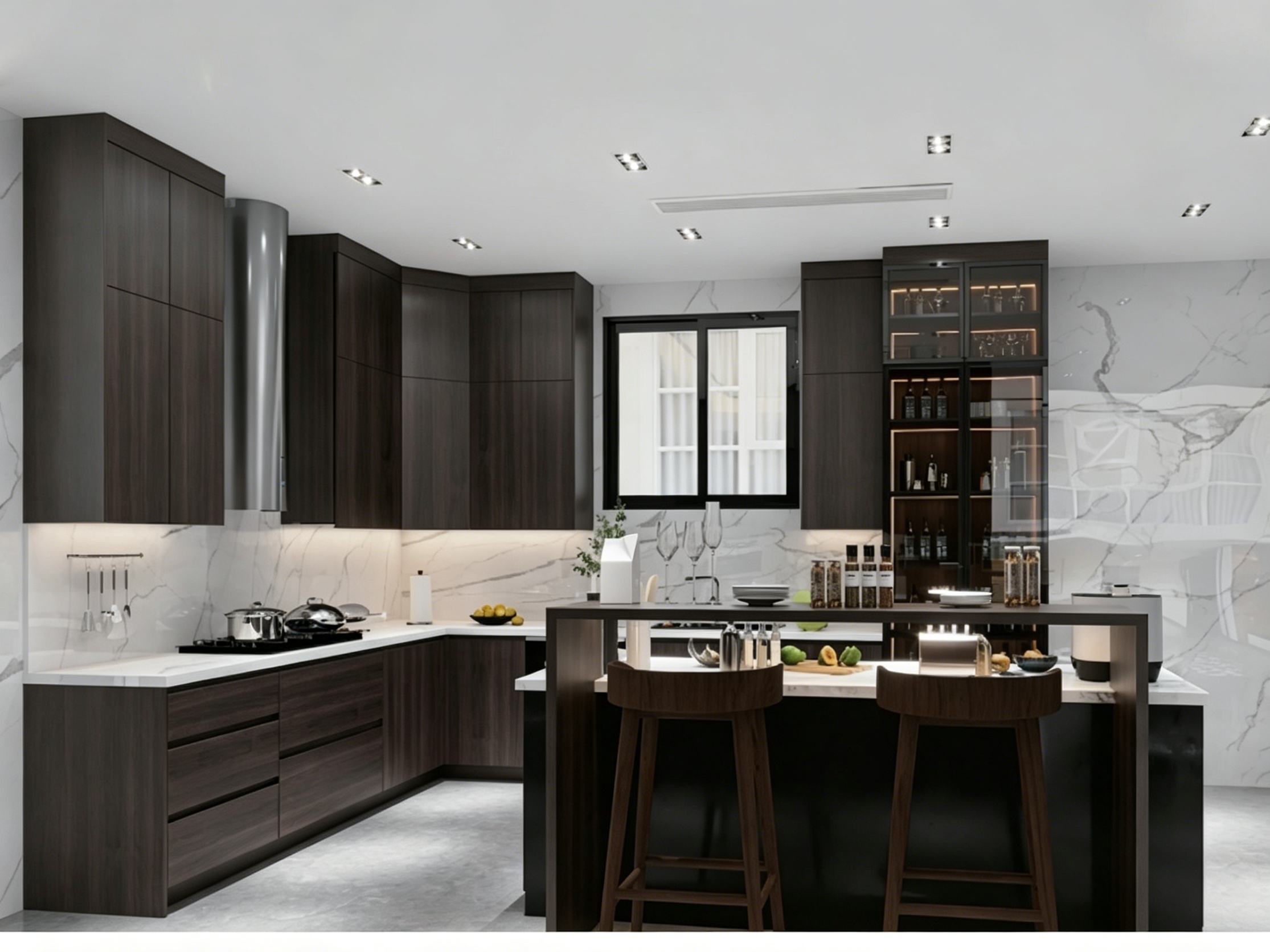 Modern Residential Project with Veneer in Singapore