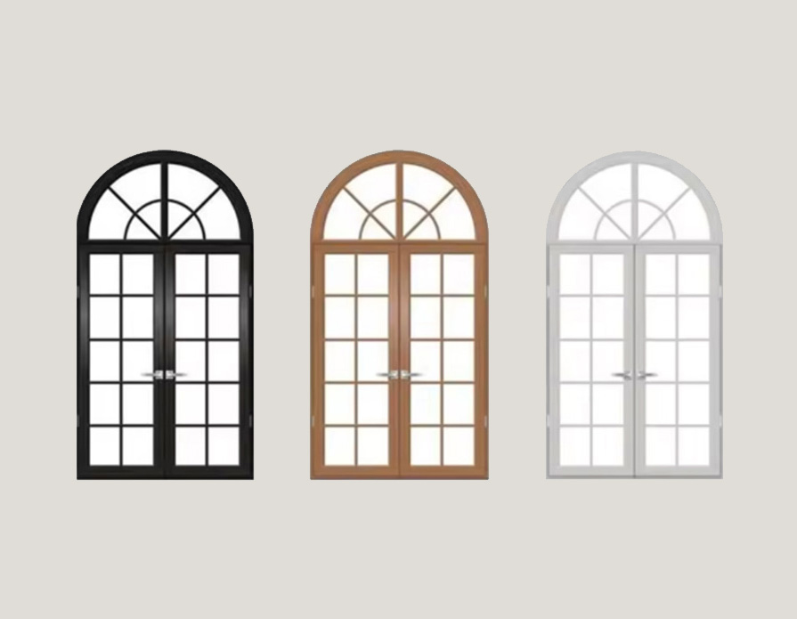 French Style Arched Casement Windows